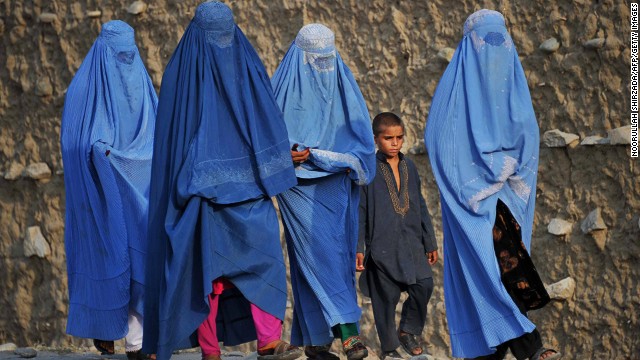 Afghan women were not allowed to walk out without the company of a man or boy regardless of age. The boy is to report on their conversations or any acts that may be seen deviant according to the Sharia law.